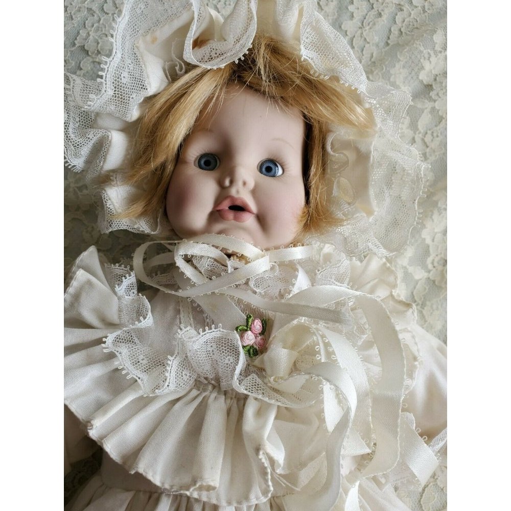 Vintage 12" Baby Doll Unmarked Possibly Bisque